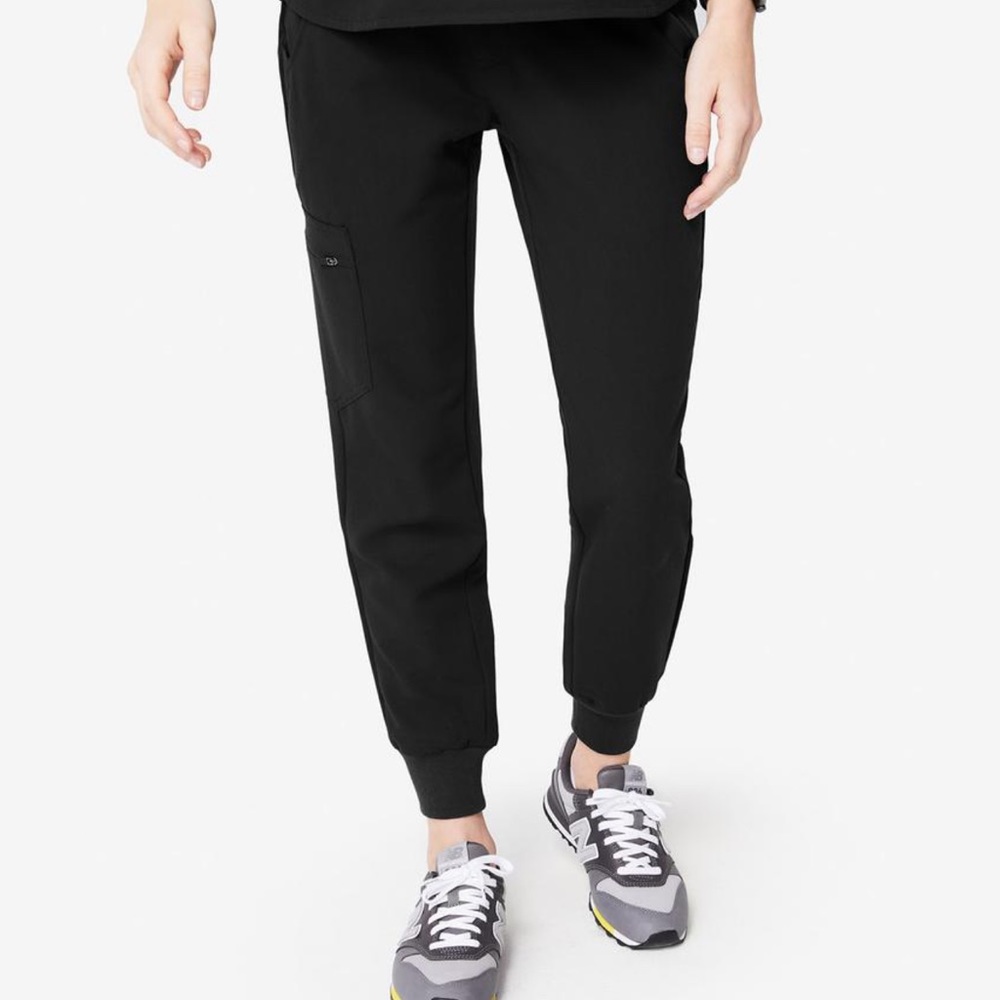 Figs Small Black Jogger Scrub Pants